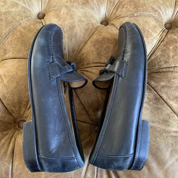 Allen Edmonds Urbino Size 10.5 Tassel Loafers Black Made In Italy Leather 49190 main image 11